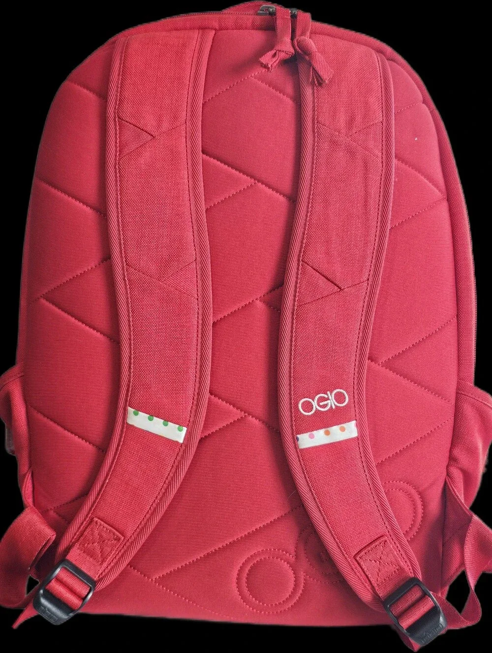 OGIO Red Backpack with Button Accent - Picture 7 of 9